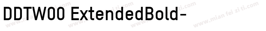 DDTW00 ExtendedBold字体转换
